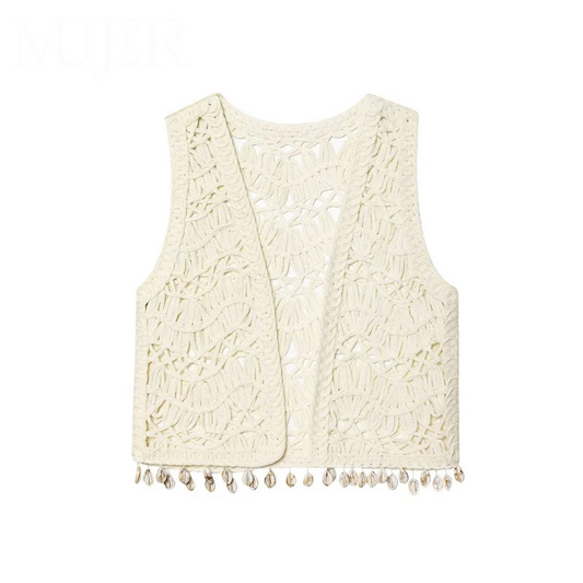 Shell Knit Vest Top